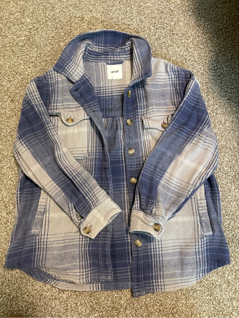 Aerie Button Flannel
